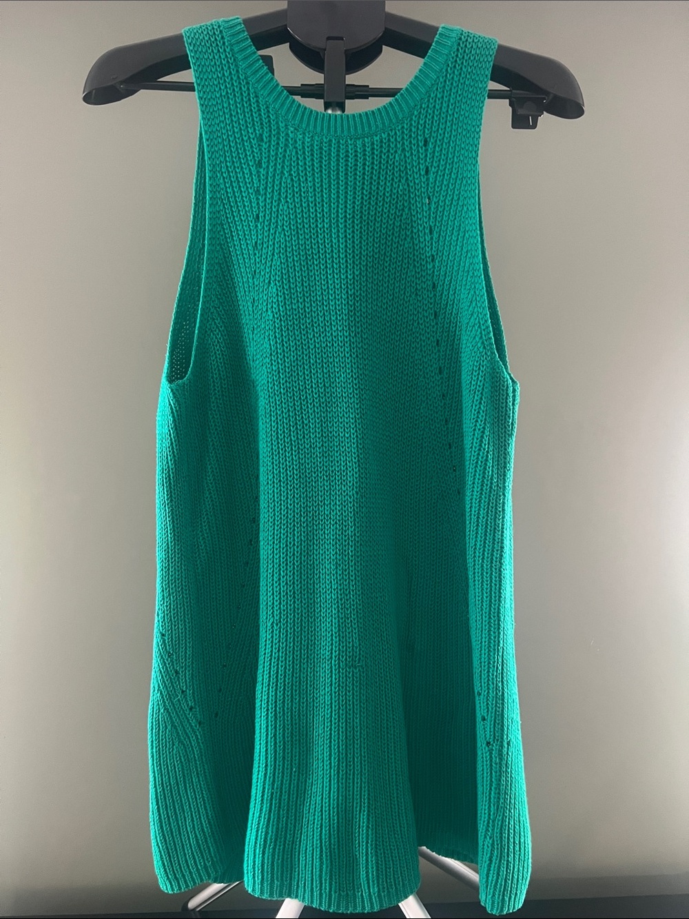 Sweater Knit Tank Top - Green